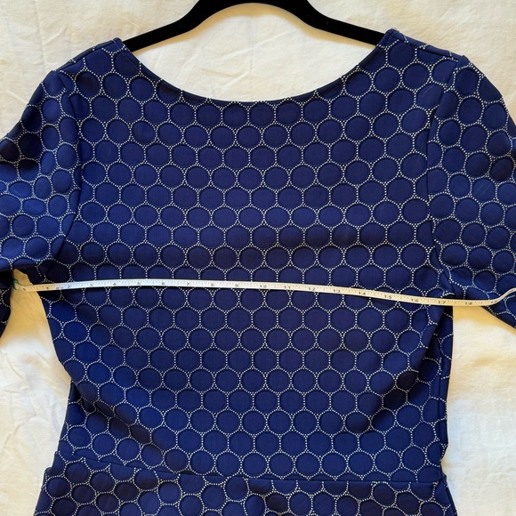 NWT Women’s Leota Seraphina Textured Knit Dress - Size XL - Navy - Picture 8 of 16